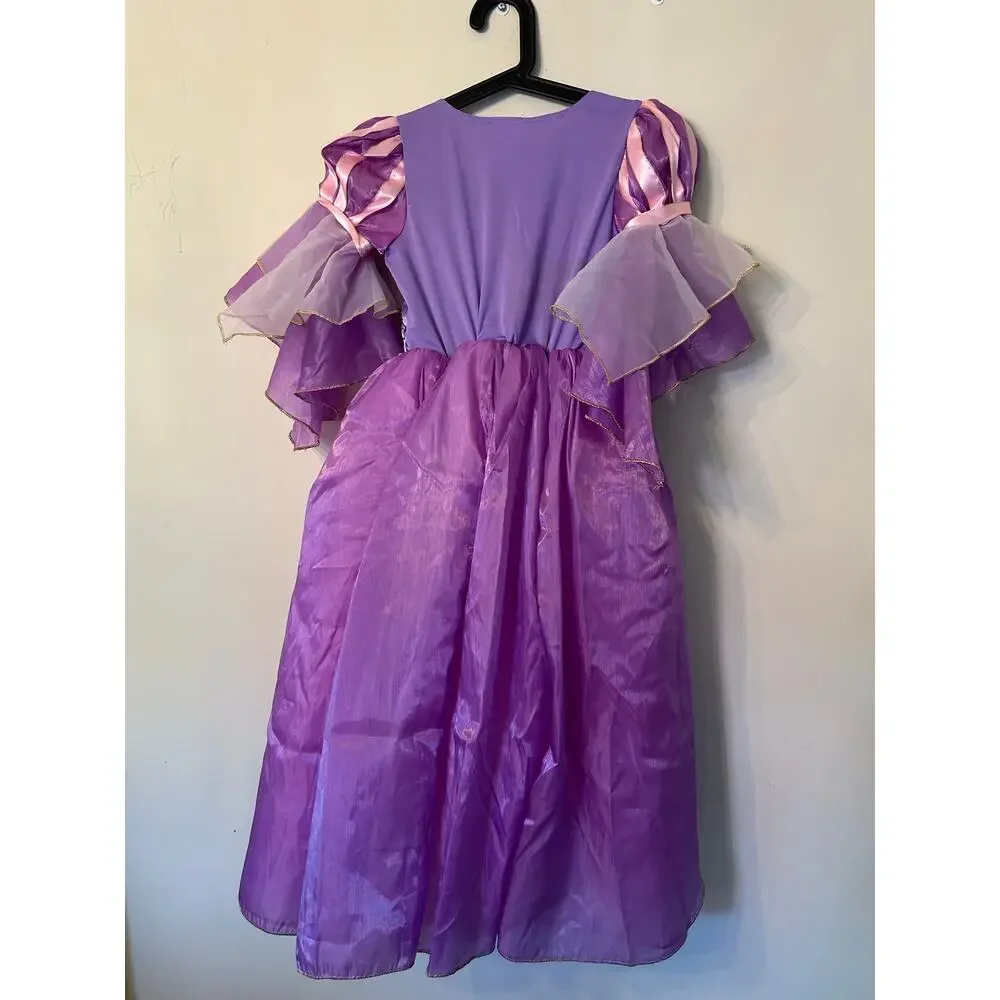 Disney Store Deluxe Rapunzel Costume Dress Tangled Princess Girls Size 7/8 WDW